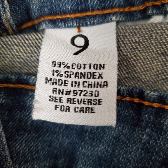 Almost Famous Shortall Size 9 Overalls Women's Distressed Zipper Front - Picture 9 of 10